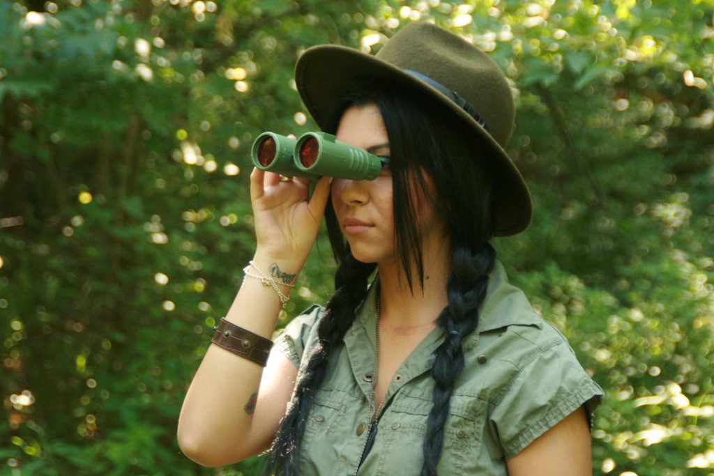 binoculars used for nature viewing